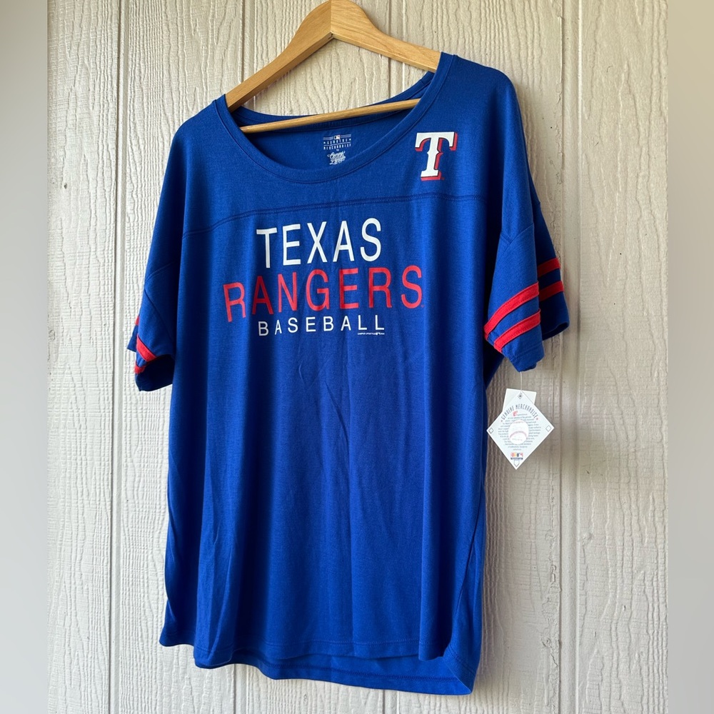 Texas Rangers Blue Baseball Tee - Picture 3 of 7